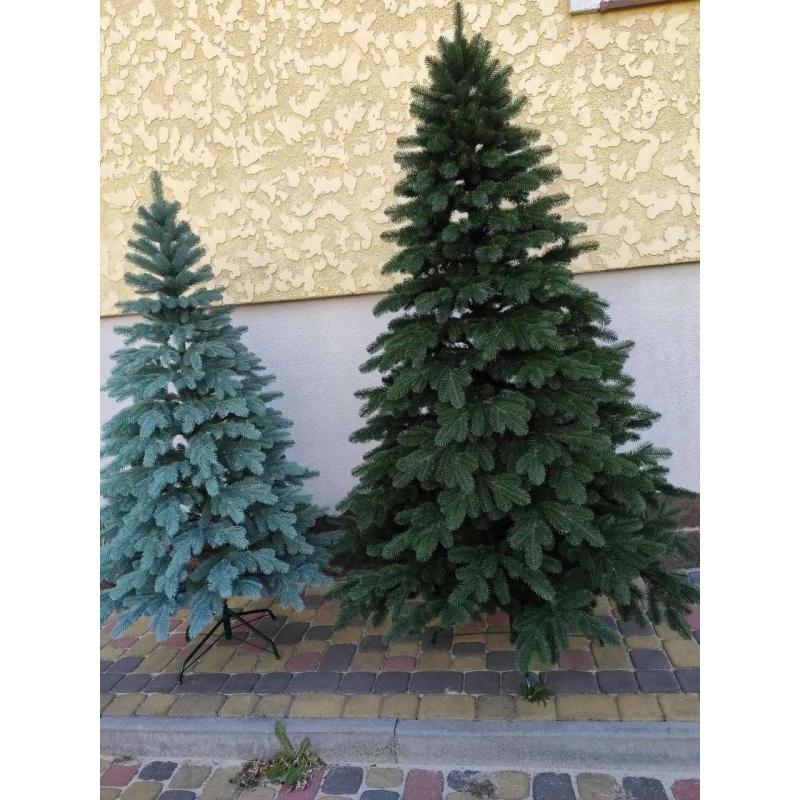 Елітна зелена 1.50 м. лита ялинка штучна  Xatynka | Хвоя штучна, різдвяна, новорічна (Еліт.З-150)