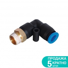 Штуцер цанговий (кутовий) Ø6 МТ 1/4" SIGMA (7027091)