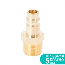 Штуцер з зовнішнім різьбових з'єднань MT ⅜" (латунь) SIGMA (7022521)