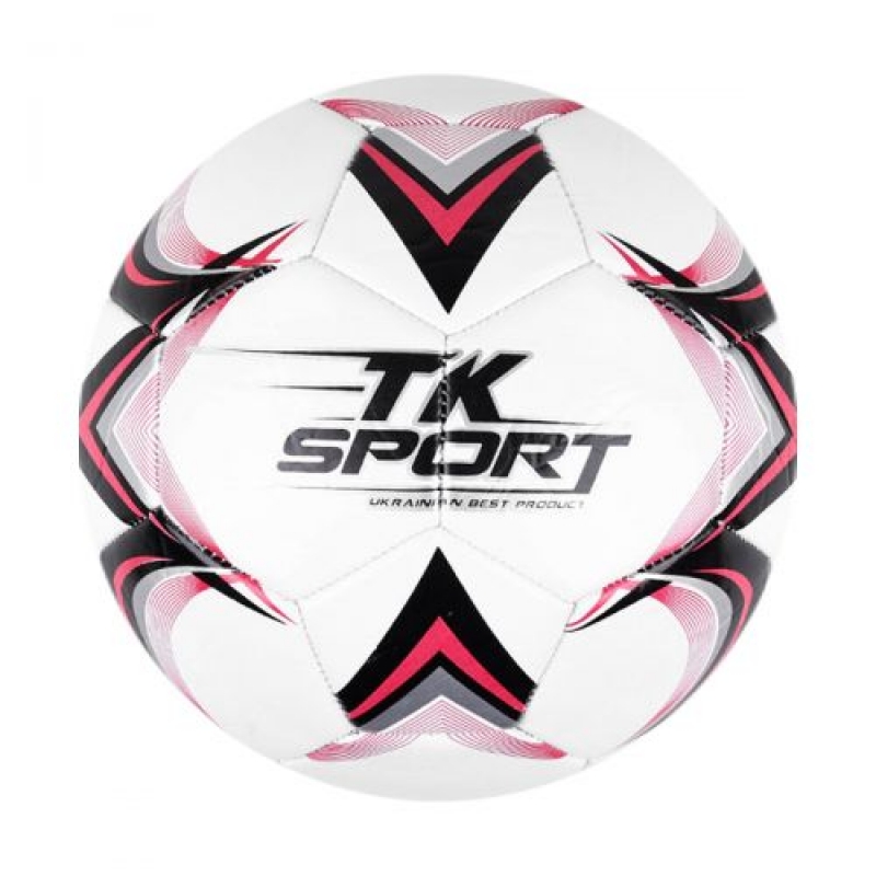М'яч футбольний "TK Sport", білий (C44455) (склад -T-)