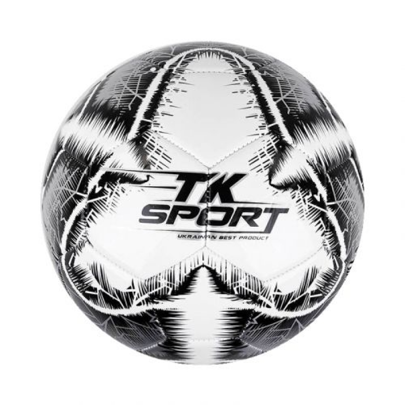 М`яч футбольний "TK Sport" №5, білий (TPE) (C44452) (склад -T-)