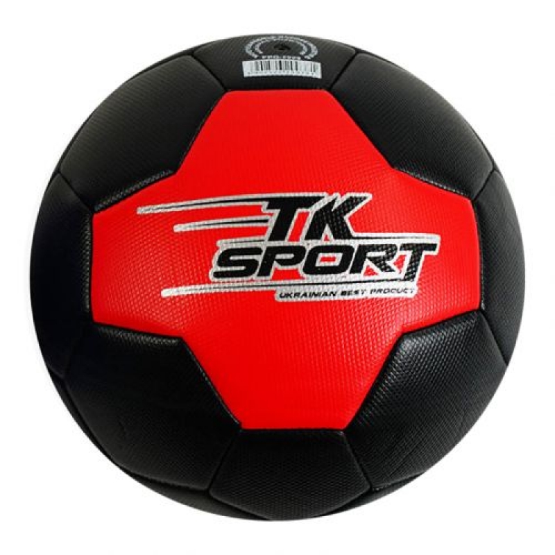 Мʼяч футбольний "TK Sport" №5, чорний (C55032) (склад -T-)