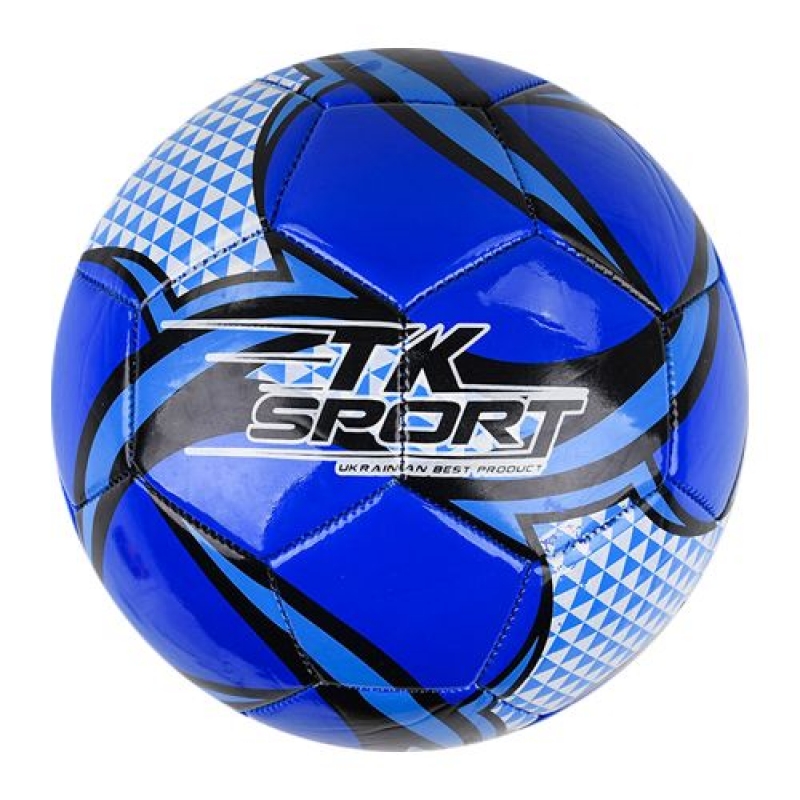 М'яч футбольний "TK Sport", синій (C44453) (склад -T-)
