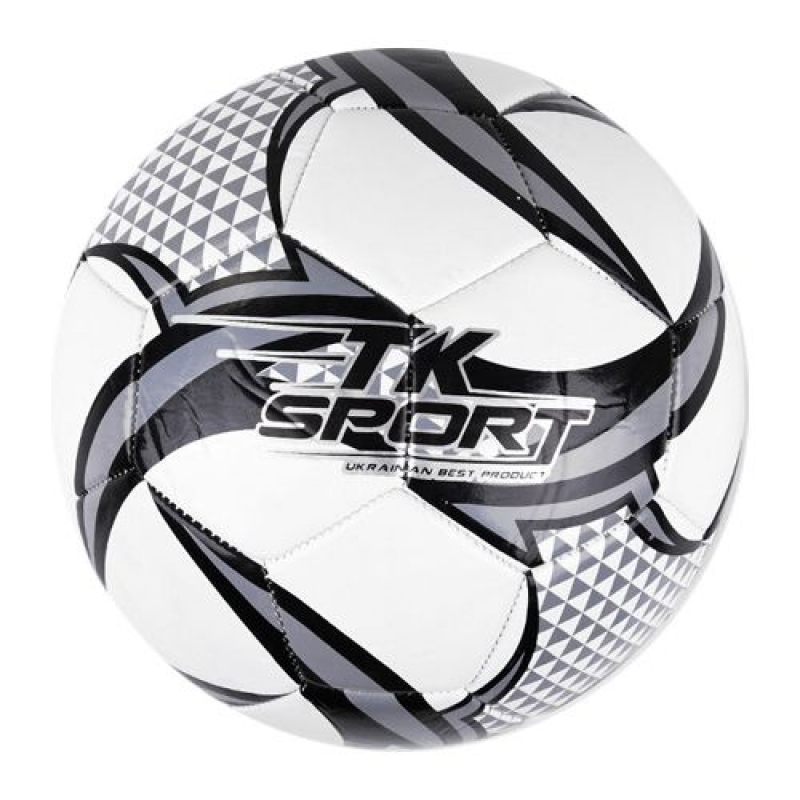 М'яч футбольний "TK Sport", білий (C44453) (склад -T-)