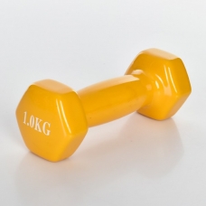 Гантель M-0289-Y 1 кг желтая