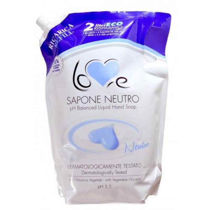 Жидкое мыло Love Sapone Neutro Ricarica 8002295081513 2000 мл (Склад -Y-)