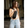 Сумка на пояс бананка Sambag Holster MSH чорна з перфорацією (87118065)
