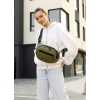 Сумка через плече жіноча бананка Sambag Flex хакі (85351019)