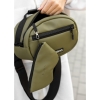 Сумка через плече жіноча бананка Sambag Flex хакі (85351019)