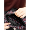 Велика жіноча поясна сумка бананка Sambag DynamicDart чорна тканева принт (80411148)