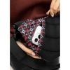 Велика жіноча поясна сумка бананка Sambag DynamicDart чорна тканева принт (80411148)
