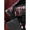 Велика жіноча поясна сумка бананка Sambag DynamicDart чорна тканева принт (80411148)