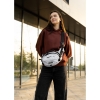 Сумка через плече жіноча бананка Sambag Flex Pro принт "Square" (85451150)