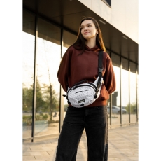 Сумка через плече жіноча бананка Sambag Flex Pro принт "Square"