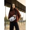 Сумка через плече жіноча бананка Sambag Flex Pro принт "Square" (85451150)