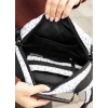 Сумка через плече жіноча бананка Sambag Flex Pro принт "Square" (85451150)