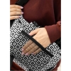 Велика жіноча поясна сумка бананка Sambag DynamicDart тканева принт "Cube" (80411151)