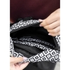 Велика жіноча поясна сумка бананка Sambag DynamicDart тканева принт "Cube" (80411151)