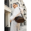 Сумка через плече жіноча бананка Sambag Flex шоколад (85351020)