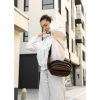 Сумка через плече жіноча бананка Sambag Flex шоколад (85351020)