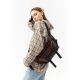 Велика шкіряна жіноча поясна сумка бананка Sambag DynamicDart марсала (80411120)