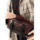 Велика шкіряна жіноча поясна сумка бананка Sambag DynamicDart марсала (80411120)