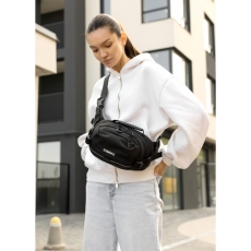 Жіноча сумка через плече бананка Sambag Flex Pro чорна