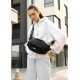 Жіноча сумка через плече бананка Sambag Flex Pro чорна (85451065)