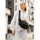 Жіноча сумка через плече бананка Sambag Flex Pro чорна (85451065)