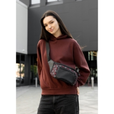 Сумка на пояс Sambag Tirso MKH чорна принт