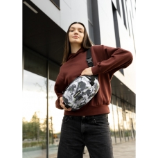 Сумка через плече жіноча бананка Sambag Flex Pro принт "SPOT"