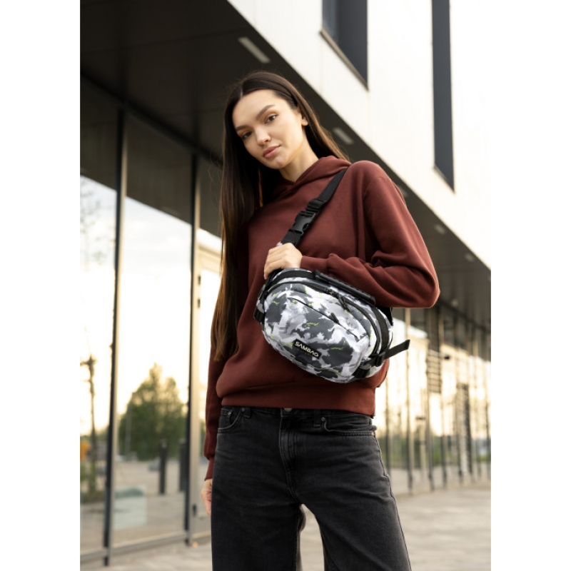 Сумка через плече жіноча бананка Sambag Flex Pro принт "SPOT" (85451149)