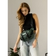 Велика жіноча поясна сумка бананка Sambag DynamicDart зелена (80411007)