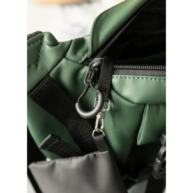 Велика жіноча поясна сумка бананка Sambag DynamicDart зелена (80411007)