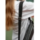 Жіноча сумка на пояс бананка Sambag Holster MSH чорна з перфорацією (87113301)