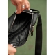 Жіноча сумка на пояс бананка Sambag Holster MSH чорна з перфорацією (87113301)