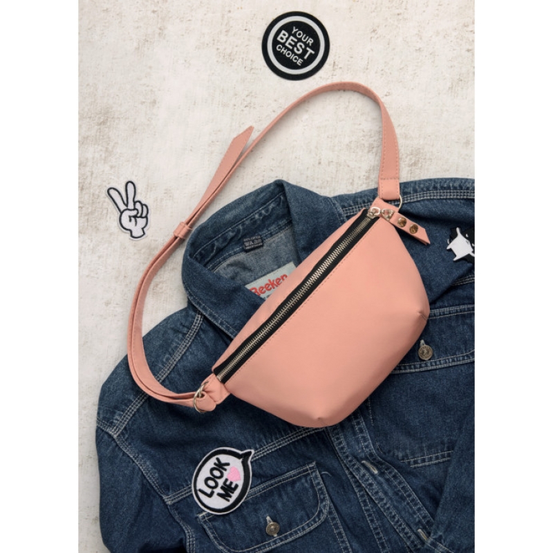 Сумка на пояс бананка Sambag Polo SQO пудра (86123006)