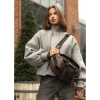 Велика жіноча поясна сумка бананка Sambag DynamicDart коричнева (80411020)