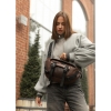 Велика жіноча поясна сумка бананка Sambag DynamicDart коричнева (80411020)