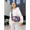 Сумка через плече жіноча бананка Sambag Flex Pro принт "Flowers" (85451153)