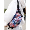 Сумка через плече жіноча бананка Sambag Flex Pro принт "Flowers" (85451153)