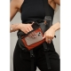 Велика жіноча поясна сумка бананка Sambag DynamicDart чорно-оранжева (80411129)