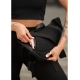 Велика жіноча поясна сумка бананка Sambag DynamicDart чорно-оранжева (80411129)