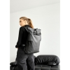 Рюкзак рол Sambag RollTop Double тканевий чорний (24330001)