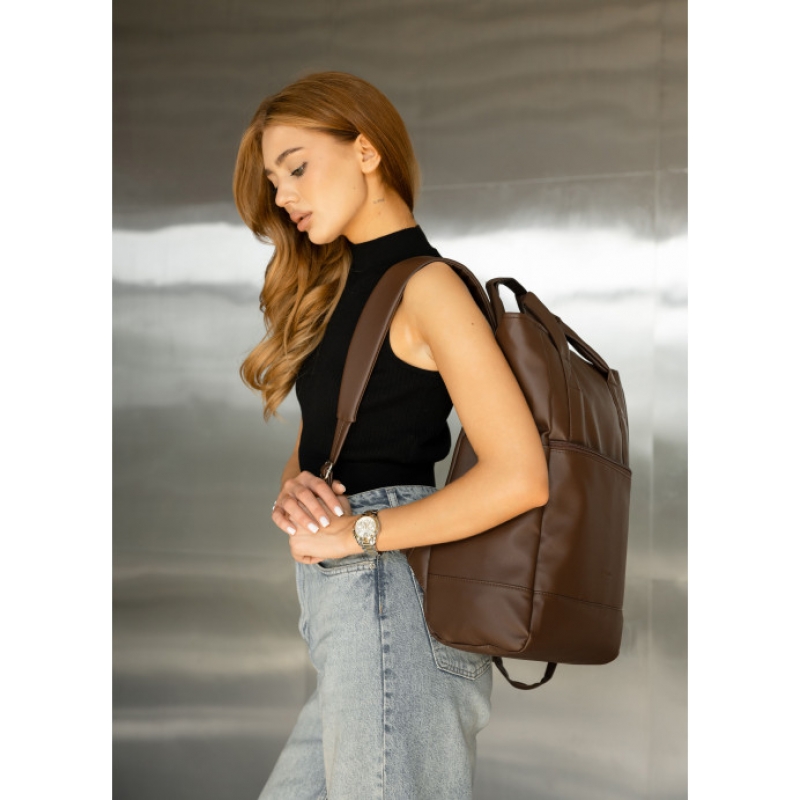 Сумка Sambag Shoper SEN Коричневий (93541020)