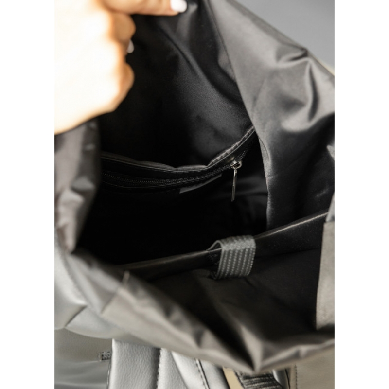 Жіночий рюкзак Sambag RollTop Hacking чорний принт "Zebra" (24460146)
