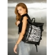 Жіночий рюкзак Sambag RollTop Hacking чорний принт "Zebra" (24460146)