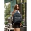 Жіночий рюкзак Sambag Brix PJT чорний тканевий принт (11711702)