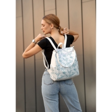 Жіночий рюкзак-сумка Sambag Trinity з принтом "Palm"