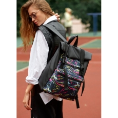 Жіночий рюкзак Sambag RollTop One з принтом "ABSTRACT"